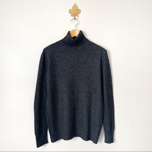 Equipment Charcoal Gray Turtleneck long sleeve sweater 100% Cashmere Small